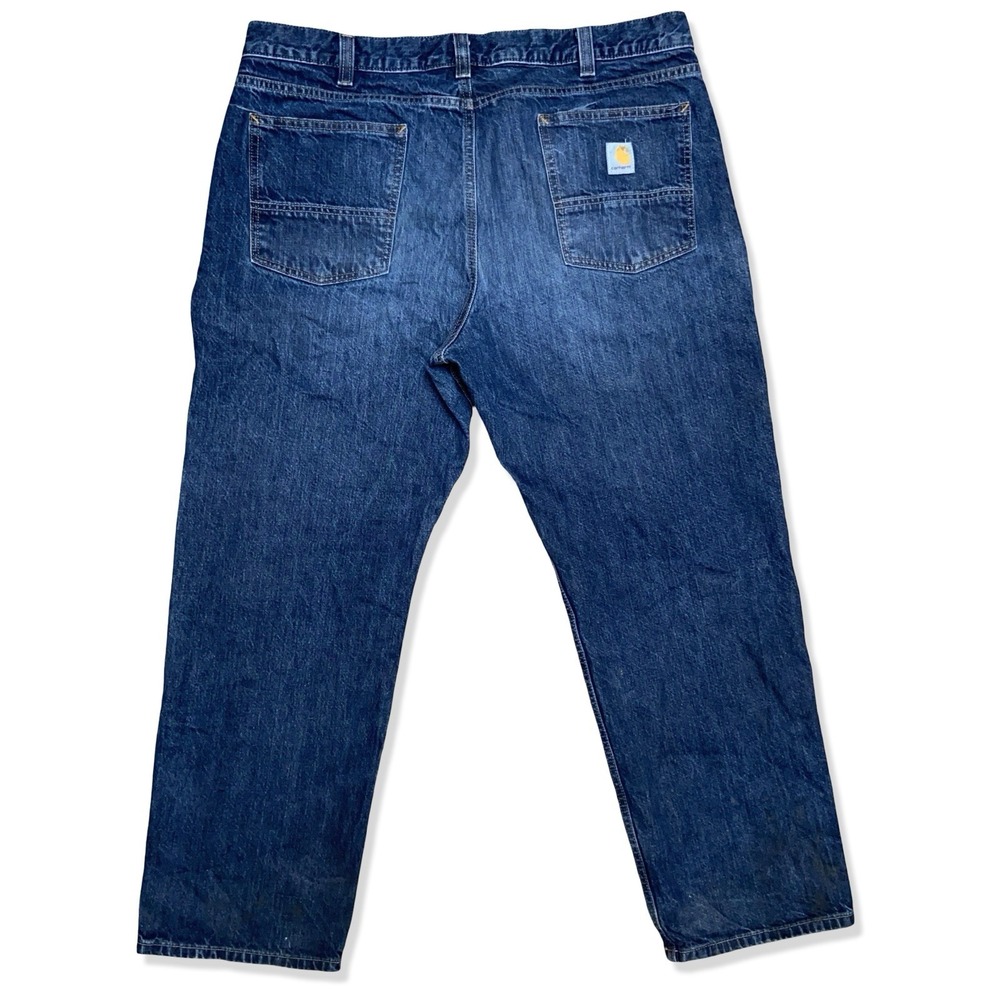 Carhartt Relaxed Fit Jeans Men's 40x30 Blue Denim Workwear Straight Leg